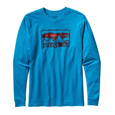 Patagonia Mens Long Sleeved Spruced '73 Cotton T Shirt
