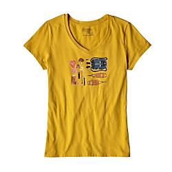 Patagonia Womens Kitted Cotton V Neck T Shirt