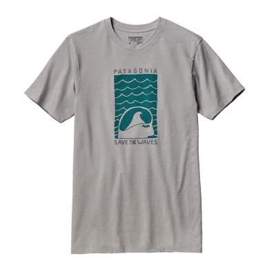 Patagonia Mens Save The Waves Sleep Stoked Cotton/Poly T Shirt