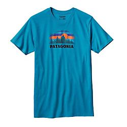 Patagonia Mens Woven Fitz Roy Cotton/Poly T Shirt
