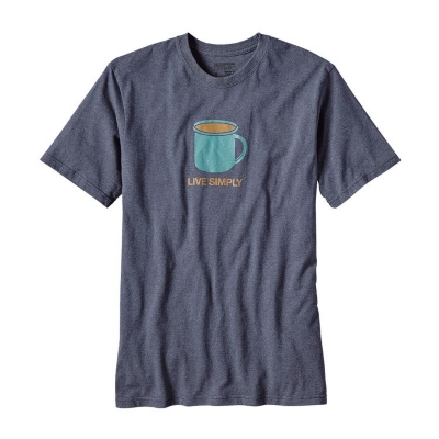 Patagonia Mens Live Simply Mornings Cotton/Poly Responsibili Tee