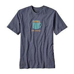 Patagonia Mens Live Simply Mornings CottonPoly Responsibili Tee