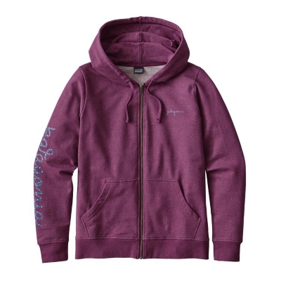 Patagonia Womens Rope Script Midweight Full Zip Hoody