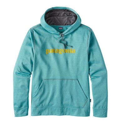 Patagonia Mens Text Logo PolyCycle Hoody