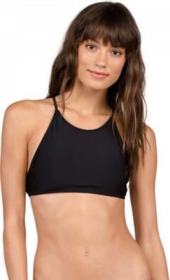Volcom Womens Simply Solid Crop Top