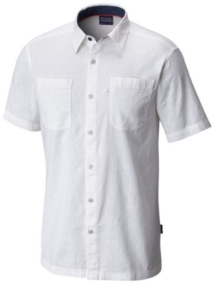 Columbia Mens Harborside Linen SS Camp