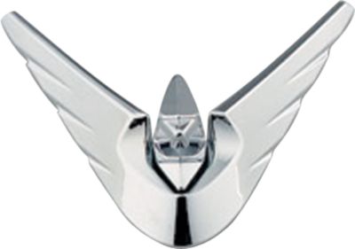 CHROME GOLD WING ICON FENDER ORNAMENT - Cruiser Fender Accessories