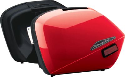 HONDA GENUINE ACCESSORIES INTERCEPTOR HARD SADDLEBAGS - RED - 