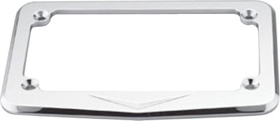 HONDA GENUINE ACCESSORIES BILLET LICENSE PLATE FRAME - V-DESIGNS - Cruiser License Plate