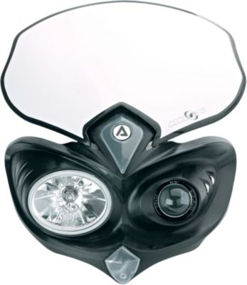 ACERBIS CYCLOPS HEADLIGHT - BLACK - Dirt Bike Headlight Kits, CDI Units & Electrical Accessories 