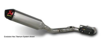 AKRAPOVIC EVOLUTION CARBON FIBER HEX SYSTEM - 4-Stroke Dirt Bike Exhaust Systems 