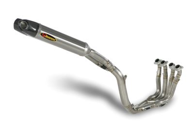 AKRAPOVIC FULL SYSTEM RACE SLASH CUT TITANIUM EXHAUST - CLEARANCE