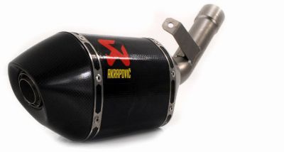 AKRAPOVIC SLIP-ON EXHAUST - CARBON FIBER SHORTY - 