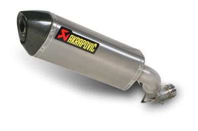 AKRAPOVIC SLIP-ON EC TYPE EXHAUST - TITANIUM HIGH MOUNT