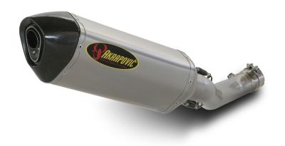 AKRAPOVIC SLIP-ON EXHAUST - TITANIUM SINGLE -  Motorcycle Slip On Exhaust Systems 