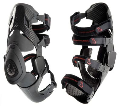 ALPINESTARS B2 CARBON KNEE BRACE SET -  Dirt Bike Motocross Knee & Ankle Guards 