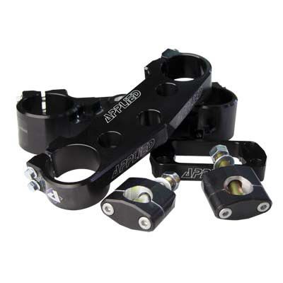 APPLIED FACTORY CLAMP SET WITH RUBBER MOUNTED BAR MOUNTS - BLACK - 