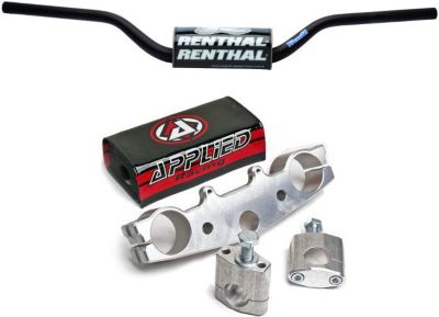 APPLIED WORKS TOP CLAMP WITH RENTHAL FAT BAR COMBO