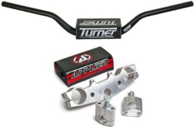 APPLIED WORKS TOP CLAMP WITH TURNER OVERSIZED HANDLEBAR COMBO -  Dirt Bike Bar And Clamp Combos 
