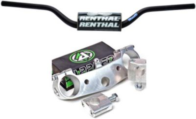 APPLIED WRAP TOP CLAMP WITH RENTHAL FAT BAR COMBO - FMF Powercore 4 Slip On Exhaust - 4-stroke