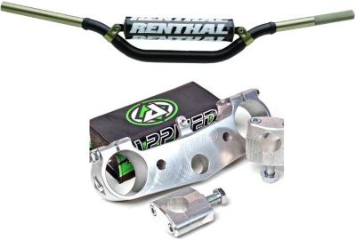 APPLIED WRAP TOP CLAMP WITH RENTHAL TWINWALL HANDLEBAR COMBO -  Dirt Bike Bar And Clamp Combos 