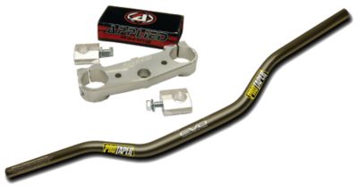 APPLIED WRAP TOP CLAMP WITH PRO TAPER EVO HANDLEBAR COMBO