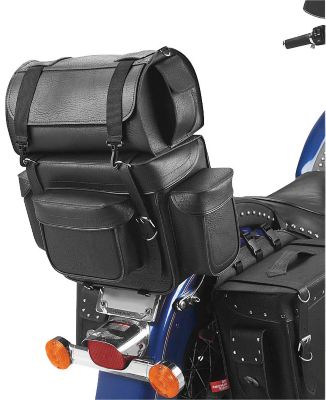 ALL AMERICAN RIDER AMERITEX OVERNIGHTER LARGE BIKE PACK/SISSY BAR BAG WITH DETACHABLE TOP CASE -  Cruiser Luggage And Racks 