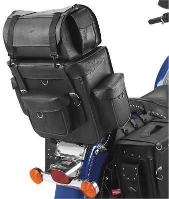 ALL AMERICAN RIDER AMERITEX WEEKENDER JUMBO BIKE PACK WITH TOP BAG -  Cruiser Luggage And Racks 