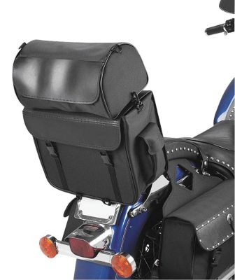 ALL AMERICAN RIDER ROAD PAX EXTRA LARGE NYLON BIKE PACK WITH TOP BAG -  Cruiser Luggage And Racks 