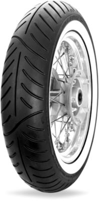 AVON VENOM FRONT TIRE - MT90HB16 NARROW WHITE WALL - 