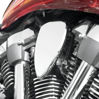 BARON CHROME MINI TEARDROP AIR COVER - SMOOTH - Cruiser Air Filters