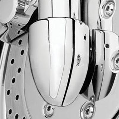 BARON BULLET AXLE COVERS CHROME - Cruiser Tire And Wheel Accessories
