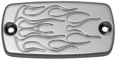 BARON MASTER CYLINDER COVER - FLAME - Baron Custom Accessories Parts & Gear