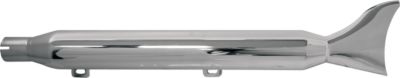 BASSANI XHAUST 3 FISHTAIL SLIP-ON WITH 2.5 BAFFLES -  Metric Cruiser Slip On Exhaust Systems 