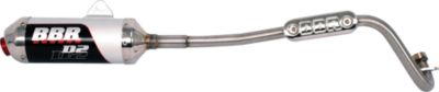 BBR D2 BIG BORE EXHAUST SYSTEM - SILVER - 4-Stroke Dirt Bike Exhaust Systems 
