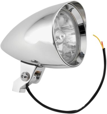 BIKER'S CHOICE CHROME BILLET HEADLIGHT - Cruiser Headlights