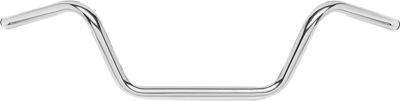 BIKER'S CHOICE TRIPLE CHROME 1 HANDLEBAR - LOW BUCKHORN - Cruiser Handlebars
