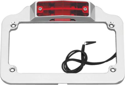 BIKER'S CHOICE TWIN LIGHT LICENSE PLATE FRAME - Discount & Sale Cruiser Saddle Bags Clearance