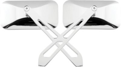 BIKER'S CHOICE RECTANGULAR SLOTTED MIRRORS WITH BLADE STEM - Bikemaster 420 Standard Chain - 120 Links