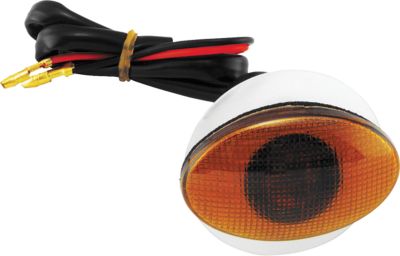 BIKEMASTER FLAT OVAL SMALL FLUSH MOUNT MARKER LIGHT -  Motorcycle Accent Lighting 