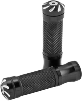  BikeMaster 135mm Grips With Tornado Bar End - 7/8"