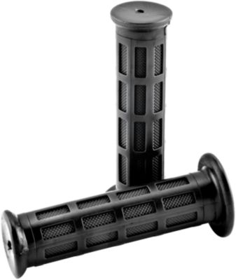 BIKEMASTER 120MM THICK GRID GRIPS - TWIST THROTTLE - Motocross & Dirt Bike Grips 