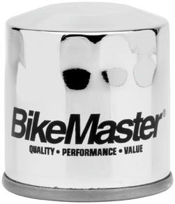 BIKEMASTER OIL FILTER - CHROME -  Cruiser Engine Parts 