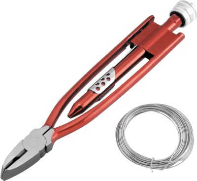 BIKEMASTER LARGE SAFETY WIRE PLIERS WITH 25' WIRE - ATV Hand Tools