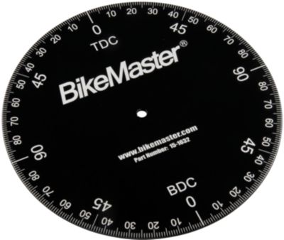 BIKEMASTER ALUMINUM TIMING DEGREE WHEEL - 