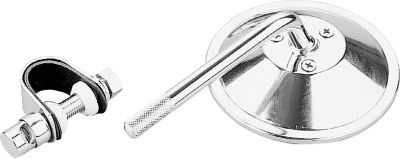 BIKEMASTER UNIVERSAL CLAMP ON MIRROR - 4 STEM -  Motorcycle Mirrors 