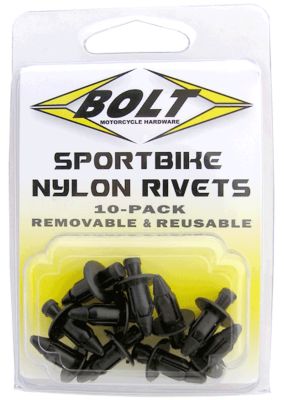BOLT M6 NYLON PUSH RIVETS