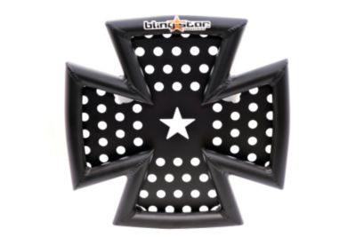 BLINGSTAR IRON CROSS FRONT BUMPER - TEXTURED BLACK - ATV Bumpers