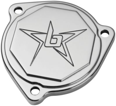 BLINGSTAR STARTER COVER - POLISHED ALUMINUM - 