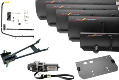 CYCLE COUNTRY BEARFORCE STRAIGHT STEEL PLOW COMBO - Utility ATV Snow Plows And Tire Chains